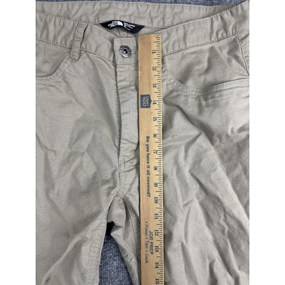 The North Face Pants Mens 32‎ Short Khaki Beige Stretch Cotton Chino Straight